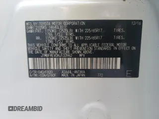 2017 Toyota RAV4 LE with VIN JTMBFREV0HJ133962, listed as a Copart auction lot 48344435 with Not provided miles and Salvage title. Bid and sale history available at DreamBid. Image 13.