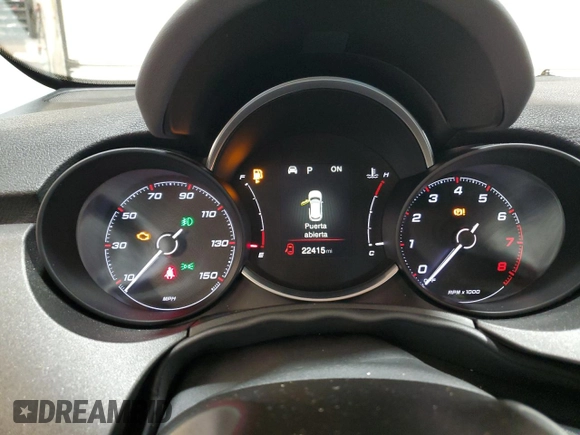 2022 FIAT 500X Trekking with VIN ZFBNF3B14NP971063, listed as a Copart auction lot 73532934 with 22,415 mi miles and Salvage title. Bid and sale history available at DreamBid. Image 9.