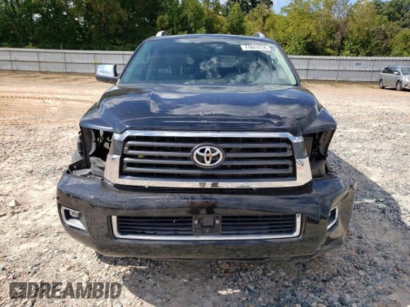 2020 Toyota Sequoia Limited with VIN 5TDKY5G12LS074213, listed as a Copart auction lot 71847614 with 92,113 mi miles and Salvage Title. Bid and sale history available at carsss.com. Image 5.