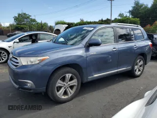 2012 Toyota Highlander Limited with VIN 5TDDK3EH5CS142633, listed as a Copart auction lot 55986395 with 150,714 mi miles and Salvage title. Bid and sale history available at DreamBid. Image 1.