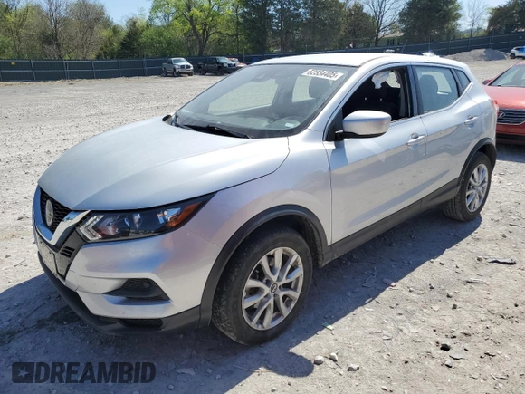 2021 Nissan Rogue S with VIN JN1BJ1AW6MW438168, listed as a Copart auction lot 52534405 with 82,068 mi miles and Salvage title. Bid and sale history available at DreamBid. Image 1.