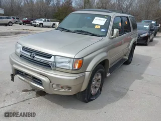 2002 Toyota 4Runner Limited with VIN JT3GN87R020239753, listed as a IAAI auction lot 41735279 with 1 mi miles. Bid and sale history available at carsss.com. Image 2.