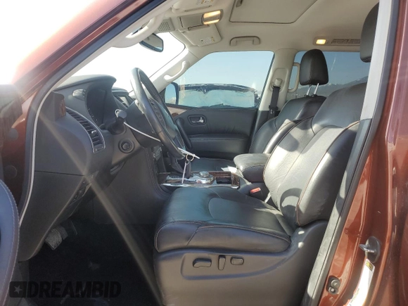 2018 Nissan Armada SL with VIN JN8AY2NC1J9557769, listed as a Copart auction lot 53961105 with 55,678 mi miles and Salvage Title. Bid and sale history available at carsss.com. Image 7.