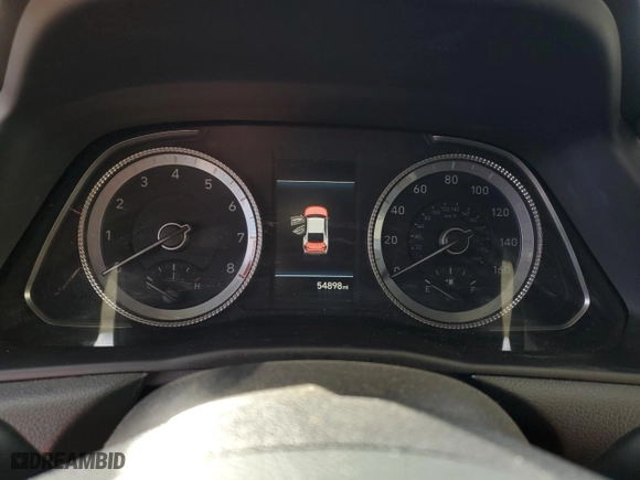 2022 Hyundai Sonata SEL with VIN KMHL64JA0NA219791, listed as a Copart auction lot 44014475 with 54,898 mi miles and Salvage Title. Bid and sale history available at carsss.com. Image 9.