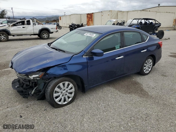 2019 Nissan Sentra S with VIN 3N1AB7AP4KY397467, listed as a Copart auction lot 48170405 with 81,391 mi miles and Salvage Title. Bid and sale history available at carsss.com. Image 1.