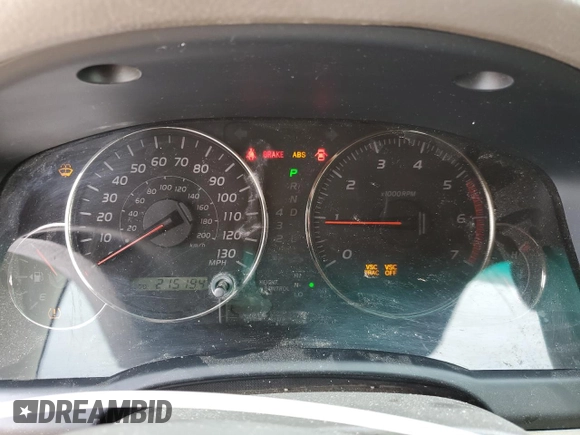 2004 Lexus GX 470 with VIN JTJBT20X840036305, listed as a Copart auction lot 56064085 with 215,194 mi miles and Clean Title. Bid and sale history available at DreamBid. Image 9.