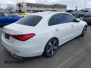 2023 Mercedes-Benz C 300 with VIN W1KAF4HB9PR084072, listed as a IAAI auction lot 41754044 with 27,496 mi miles and . Bid and sale history available at DreamBid. Image 4.