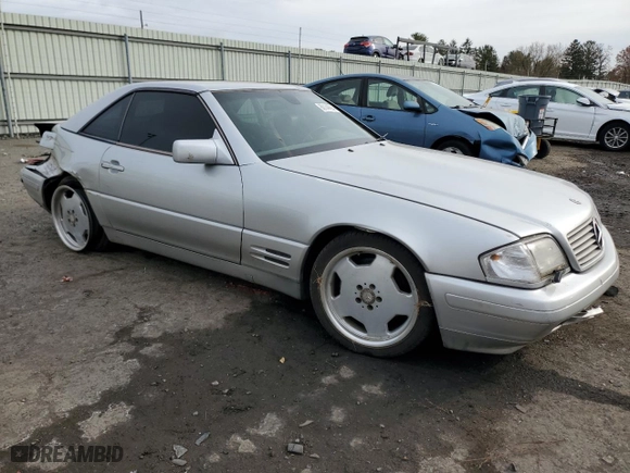 2000 Mercedes-Benz SL-Class with VIN WDBFA68F5YF189917, listed as a Copart auction lot 80144894 with 145,414 mi miles and Salvage Title. Bid and sale history available at carsss.com. Image 4.