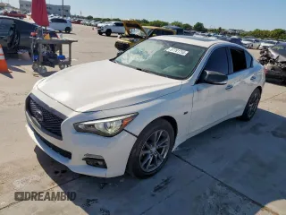 2017 Infiniti Q50 Premium z VIN JN1EV7AR1HM841541, wystawiony jako Copart lot #57781755 z przebiegiem 64 552 mil mil oraz Szkoda całkowita • Salvage title. Historia ofert i sprzedaży dostępna na DreamBid. Obrazek 1.