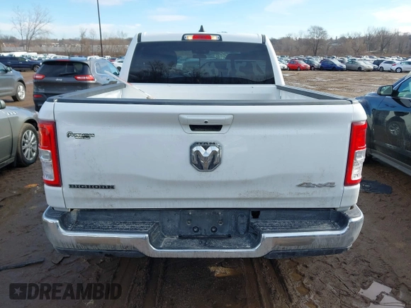 2022 Ram 1500 Big Horn with VIN 1C6RRFFG2NN376334, listed as a IAAI auction lot 41661888 with 54,679 mi miles. Bid and sale history available at carsss.com. Image 16.