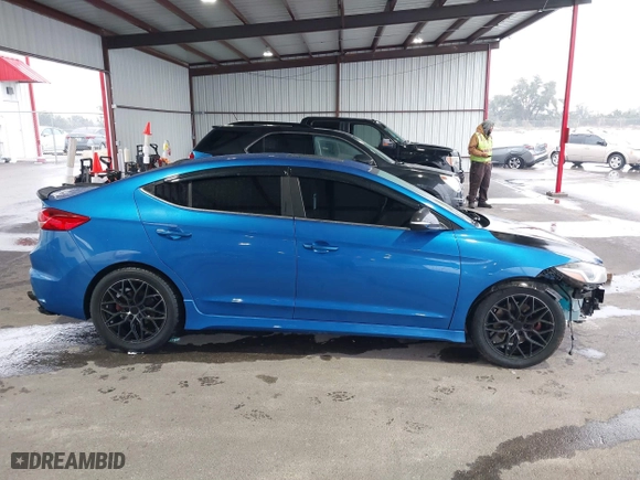 2018 Hyundai Elantra Sport with VIN KMHD04LB2JU524231, listed as a IAAI auction lot 41615649 with 58,889 mi miles. Bid and sale history available at carsss.com. Image 14.