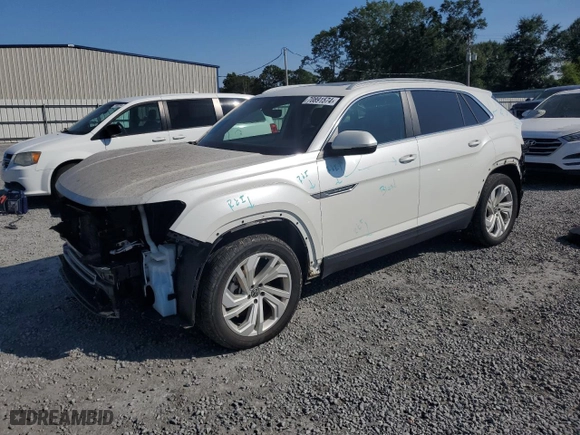 2021 Volkswagen Atlas Cross Sport 3.6L V6 SEL with VIN 1V2EE2CA5MC231650, listed as a Copart auction lot 70891574 with 48,847 mi miles and Salvage Title. Bid and sale history available at carsss.com. Image 1.