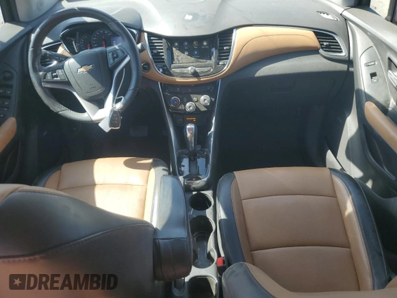 2018 Chevrolet Trax Premier with VIN 3GNCJRSB1JL228761, listed as a Copart auction lot 59775554 with 97,936 mi miles and Salvage Title. Bid and sale history available at carsss.com. Image 8.