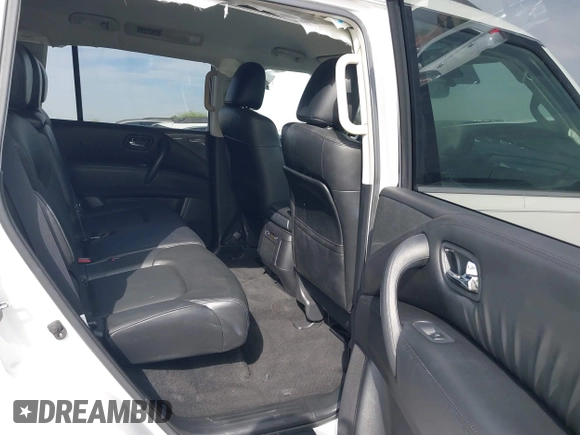 2021 Nissan Armada SV with VIN JN8AY2AC9M9147618, listed as a IAAI auction lot 41888117 with 34,495 mi miles. Bid and sale history available at carsss.com. Image 8.