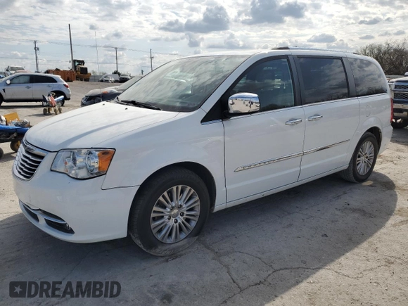 2015 Chrysler Town & Country Limited Platinum with VIN 2C4RC1GG2FR553464, listed as a Copart auction lot 50745385 with 107,105 mi miles and Salvage Title. Bid and sale history available at carsss.com. Image 1.