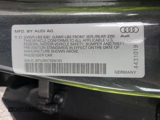 2022 Audi e-tron GT Premium Plus z VIN WAUCJBFW6N7005183, wystawiony jako Copart lot #48928955 z przebiegiem 58 325 mil mil oraz Szkoda całkowita • Salvage title. Historia ofert i sprzedaży dostępna na DreamBid. Obrazek 14.
