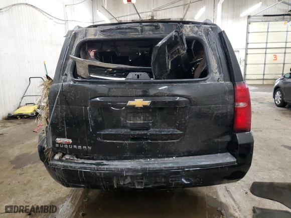 2019 Chevrolet Suburban LT with VIN 1GNSKHKCXKR272103, listed as a Copart auction lot 48343685 with 147,285 mi miles and Salvage Title. Bid and sale history available at carsss.com. Image 6.