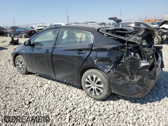 2020 Toyota Prius LE with VIN JTDL9RFU0L3019099, listed as a Copart auction lot 48380615 with 38,600 mi miles and Salvage Title. Bid and sale history available at DreamBid. Image 2.