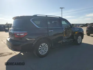 2023 Nissan Armada SV with VIN JN8AY2AD8P9693887, listed as a Copart auction lot 50410685 with 30,355 mi miles and Salvage title. Bid and sale history available at DreamBid. Image 3.