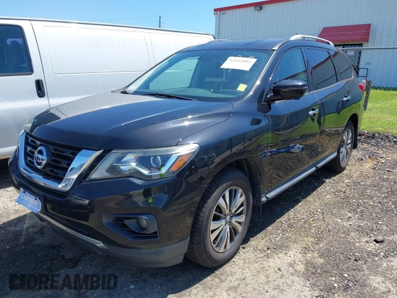2018 Nissan Pathfinder SV with VIN 5N1DR2MM7JC636507, listed as a IAAI auction lot 42512002 with 148,304 mi miles and . Bid and sale history available at DreamBid. Image 2.