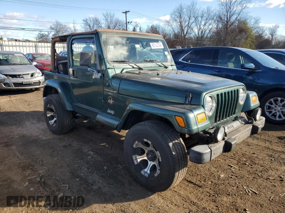 2001 Jeep Wrangler Sahara with VIN 1J4FA59S31P324555, listed as a Copart auction lot 80100734 with 136,973 mi miles and Clean Title. Bid and sale history available at carsss.com. Image 4.