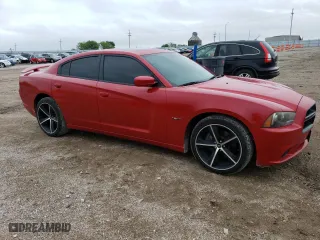 2013 Dodge Charger RT Plus with VIN 2C3CDXCT1DH593678, listed as a Copart auction lot 57032534 with 132,511 mi miles and Salvage Title. Bid and sale history available at carsss.com. Image 4.