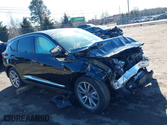 2021 Acura RDX Technology with VIN 5J8TC1H52ML020508, listed as a IAAI auction lot 41581059 with 23,627 mi miles and . Bid and sale history available at DreamBid. Image 1.