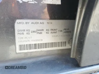 2015 Audi S4 Premium z VIN WAUFGCFL1FA055078, wystawiony jako Copart lot #54269845 z przebiegiem 106 060 mil mil oraz Szkody całkowita. Historia ofert i sprzedaży dostępna na DreamBid. Obrazek 12.