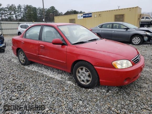 2003 Kia Spectra with VIN KNAFB121535245946, listed as a Copart auction lot 45688365 with 196,338 mi miles and Salvage Title. Bid and sale history available at DreamBid. Image 4.
