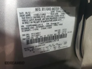 2008 Ford Taurus SEL with VIN 1FAHP24W88G129718, listed as a Copart auction lot 74993114 with 116,096 mi miles and Salvage Title. Bid and sale history available at carsss.com. Image 13.