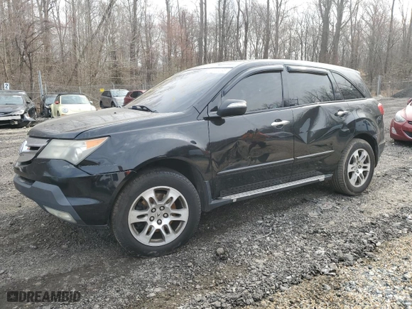2008 Acura MDX Tech Pkg with VIN 2HNYD28378H500272, listed as a Copart auction lot 49991295 with 0 mi miles and Salvage Title. Bid and sale history available at carsss.com. Image 1.