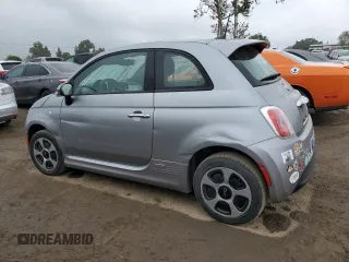 2017 FIAT 500e with VIN 3C3CFFGE2HT549654, listed as a Copart auction lot 53664325 with 53,326 mi miles and Salvage title. Bid and sale history available at DreamBid. Image 2.