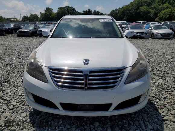 2014 Hyundai Equus Signature with VIN KMHGH4JH1EU083114, listed as a Copart auction lot 57020065 with 103,700 mi miles and Salvage title. Bid and sale history available at DreamBid. Image 5.