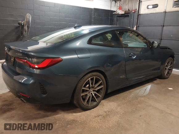 2022 BMW 4 Series 430i xDrive with VIN WBA73AP05NCJ87742, listed as a IAAI auction lot 36773839 with 20,814 mi miles and . Bid and sale history available at DreamBid. Image 4.