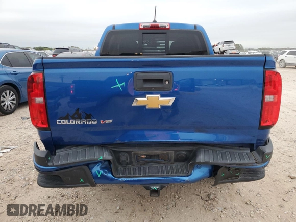 2019 Chevrolet Colorado 2WD Z71 with VIN 1GCGSDEN7K1290576, listed as a Copart auction lot 83950444 with 68,045 mi miles and Salvage Title. Bid and sale history available at carsss.com. Image 6.