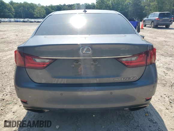 2013 Lexus GS 350 with VIN JTHCE1BLXD5002907, listed as a Copart auction lot 57619665 with 193,119 mi miles and Salvage title. Bid and sale history available at DreamBid. Image 6.