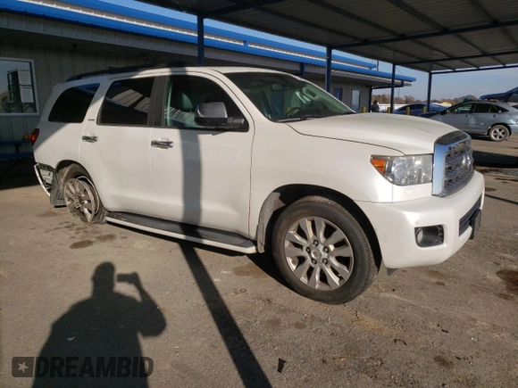 2012 Toyota Sequoia Platinum with VIN 5TDDY5G13CS065495, listed as a Copart auction lot 83325994 with 235,350 mi miles and Salvage Title. Bid and sale history available at carsss.com. Image 4.