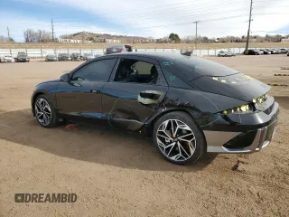 2024 Hyundai IONIQ 6 SEL with VIN KMHM34ACXRA056636, listed as a Copart auction lot 86772594 with 7,054 mi miles and Salvage Title. Bid and sale history available at carsss.com. Image 2.