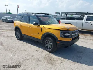 2021 Ford Bronco Sport Badlands with VIN 3FMCR9D93MRA24259, listed as a IAAI auction lot 41891577 with 89,230 mi miles. Bid and sale history available at carsss.com. Image 1.