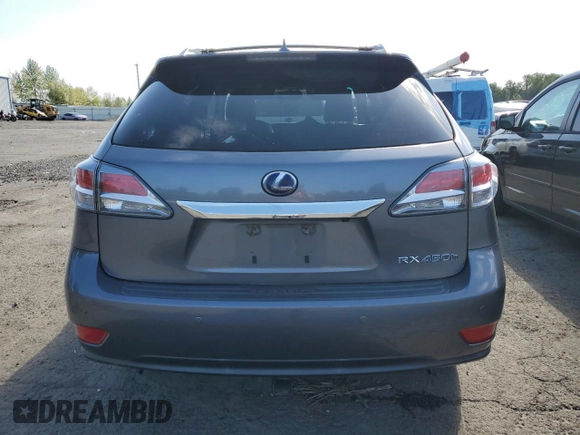 2013 Lexus RX 450h with VIN JTJBC1BA2D2439770, listed as a Copart auction lot 55310945 with 169,425 mi miles and Salvage title. Bid and sale history available at DreamBid. Image 6.