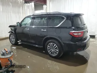 2022 Nissan Armada SL with VIN JN8AY2BD7N9676218, listed as a Copart auction lot 40213324 with 37,646 mi miles. Bid and sale history available at carsss.com. Image 2.