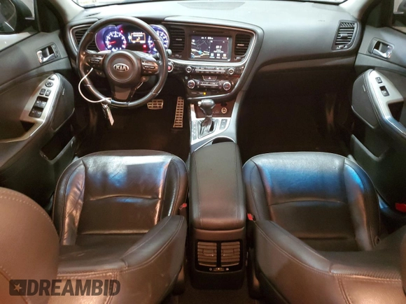 2015 Kia Optima SX with VIN 5XXGR4A73FG372561, listed as a Copart auction lot 59552575 with 144,546 mi miles and Salvage title. Bid and sale history available at DreamBid. Image 8.