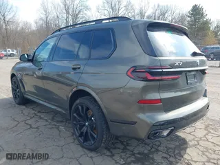 2025 BMW X7 xDrive40i with VIN 5UX23EM07S9W53333, listed as a IAAI auction lot 41651402 with 6,591 mi miles. Bid and sale history available at carsss.com. Image 3.