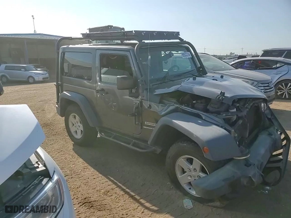 2018 Jeep Wrangler JK Sport S with VIN 1C4AJWAG3JL865349, listed as a Copart auction lot 69532314 with 54,610 mi miles and Salvage Title. Bid and sale history available at carsss.com. Image 12.