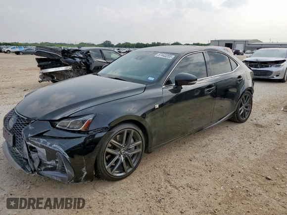 2020 Lexus IS 300 F Sport with VIN JTHGA1D23L5103657, listed as a Copart auction lot 57443255 with 95,782 mi miles and Salvage title. Bid and sale history available at DreamBid. Image 1.