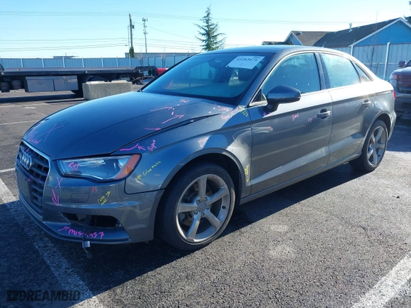 2016 Audi A3 1.8T Premium with VIN WAUA7GFF0G1012395, listed as a IAAI auction lot 41243471 with 85,662 mi miles. Bid and sale history available at carsss.com. Image 20.