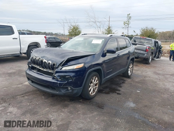 2014 Jeep Cherokee Latitude with VIN 1C4PJLCS2EW228418, listed as a IAAI auction lot 41416407 with 154,192 mi miles. Bid and sale history available at carsss.com. Image 2.
