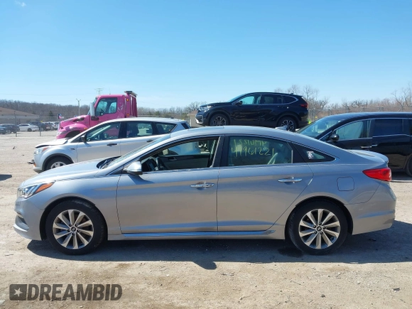 2016 Hyundai Sonata Sport with VIN 5NPE34AF7GH329539, listed as a IAAI auction lot 41961221 with 68,018 mi miles and . Bid and sale history available at carsss.com. Image 14.