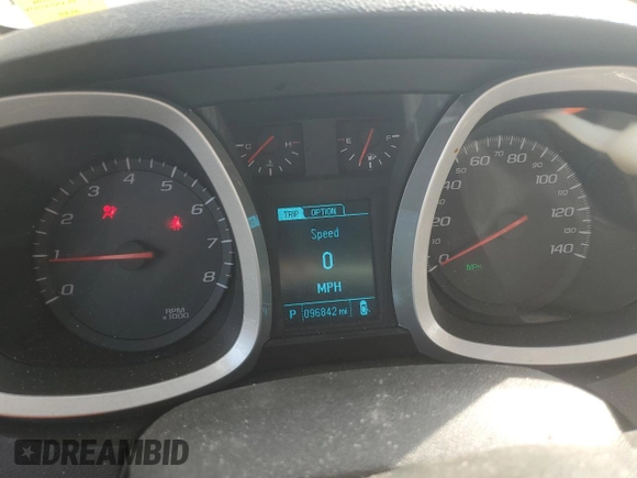 2017 Chevrolet Equinox LT with VIN 2GNALCEK1H6208440, listed as a Copart auction lot 47643045 with 96,842 mi miles and Salvage Title. Bid and sale history available at carsss.com. Image 9.