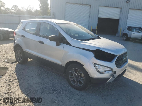 2021 Ford EcoSport S with VIN MAJ3S2FE4MC407593, listed as a Copart auction lot 47454615 with 26,309 mi miles and Salvage Title. Bid and sale history available at DreamBid. Image 4.